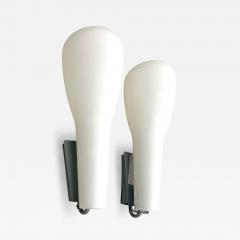 Max Ingrand Pair of Italian Mid Century Glass Wall Sconces Max Ingrand Fontana Arte 1960 - 4575407