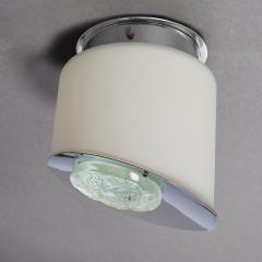 Max Ingrand Pair of Max Ingrand Chiseled Glass Sconces or Ceiling Lights Italy 1950s - 1938759