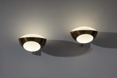 Max Ingrand Pair of brass and glass Wall Sconces Model 1936 by Max Ingrand for Fontana Arte - 4486851