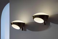 Max Ingrand Pair of brass and glass Wall Sconces Model 1936 by Max Ingrand for Fontana Arte - 4486853