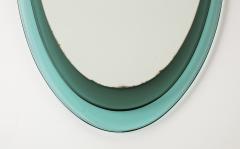 Max Ingrand Rare Oval Crystal Mirror Model 2046 by Max Ingrand - 2881987