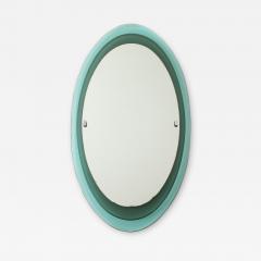 Max Ingrand Rare Oval Crystal Mirror Model 2046 by Max Ingrand - 2883345