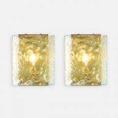 Max Ingrand Rare Pair of Chiseled Glass Sconces Model 2311 by Max Ingrand - 2742064