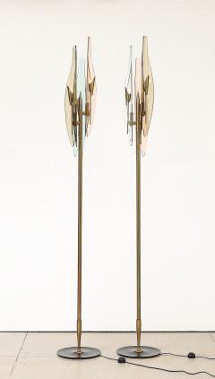Max Ingrand Rare Pair of Dahlia Floor Lamps by Max Ingrand for Fontana Arte - 4436042