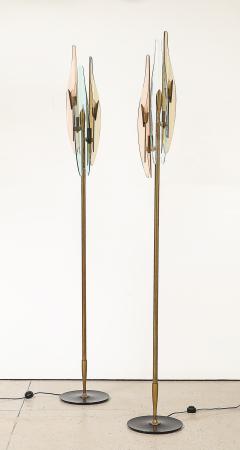 Max Ingrand Rare Pair of Dahlia Floor Lamps by Max Ingrand for Fontana Arte - 4436044