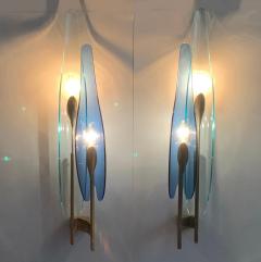 Max Ingrand Rare Pair of Max Ingrand Sconces for Fontana Arte Model 1461 Dahlia - 4188127