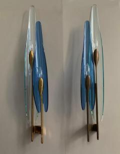 Max Ingrand Rare Pair of Max Ingrand Sconces for Fontana Arte Model 1461 Dahlia - 4740217