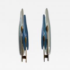 Max Ingrand Rare Pair of Max Ingrand Sconces for Fontana Arte Model 1461 Dahlia - 4740303