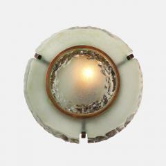 Max Ingrand Rare Pair of Round Glass Sconces Model 10 004 by Max Ingrand - 3938940