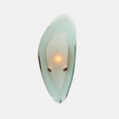 Max Ingrand Rare Pair of Sconces in Glass and Brass - 2773987