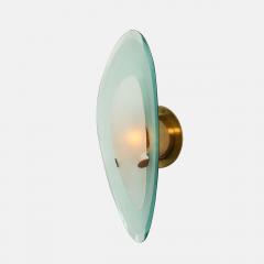 Max Ingrand Rare Pair of Sconces in Glass and Brass - 2773989