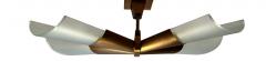 Max Ingrand Rare Pair of X Form Flush Mount by Max Ingrand for Fontana Arte - 4600709
