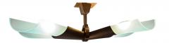 Max Ingrand Rare Pair of X Form Flush Mount by Max Ingrand for Fontana Arte - 4600710