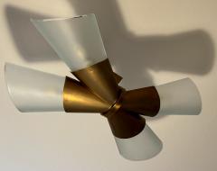 Max Ingrand Rare Pair of X Form Flush Mount by Max Ingrand for Fontana Arte - 4600719