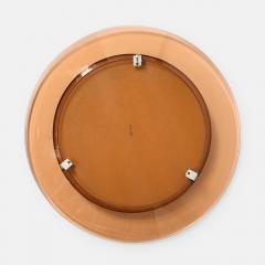 Max Ingrand Rare Round Rose Glass Mirror Model 1669 Wall Console by Max Ingrand - 4732877