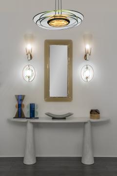 Max Ingrand Rare Single Sconce in Satin Glass and Brass by Max Ingrand - 4368204