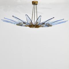 Max Ingrand Rare blue Dahlia chandelier - 1430675