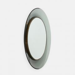 Max Ingrand Round Smoked Beveled Glass Wall Mirror Model 1669 by Max Ingrand - 4732837