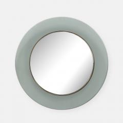 Max Ingrand Round Smoked Beveled Glass Wall Mirror Model 1669 by Max Ingrand - 4732899