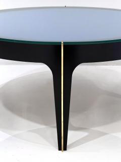 Max Ingrand Style Blue Optical Glass Cocktail Table - 3093770