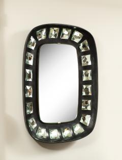 Max Ingrand Wood and Glass Mirror by Max Ingrand for Fontana Arte - 3152348