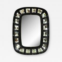 Max Ingrand Wood and Glass Mirror by Max Ingrand for Fontana Arte - 3160887