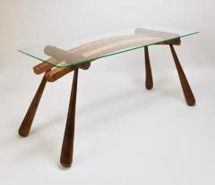 Max Kment Max Kment Mid Century Coffee Occasional Side Table Maple Rope Austria 1950s - 4064859