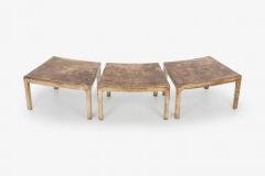 Max Kuehne Handcrafted and Painted Max Kuehne Coffee Tables Set of Three - 2806474