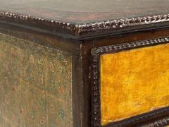 Max Kuehne Max Kuehne Silver Leaf Painted Wood Rare Commode USA 1950s - 4395142