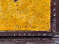 Max Kuehne Max Kuehne Silver Leaf Painted Wood Rare Commode USA 1950s - 4395143