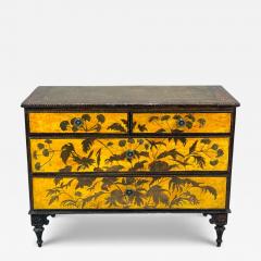 Max Kuehne Max Kuehne Silver Leaf Painted Wood Rare Commode USA 1950s - 4395470