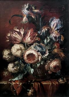 Max Luber Max Luber Munich 1879 1950 Floral Still Life Oil on Canvas - 4107043