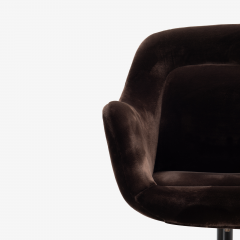 Max Pearson Max Pearson for Knoll Executive Lounge Chair in Plush Brown Italian Velvet - 3000395