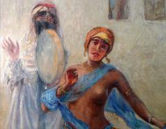 Max Rabes An Orientalist Scene with Musicians and Dancer - 4388755