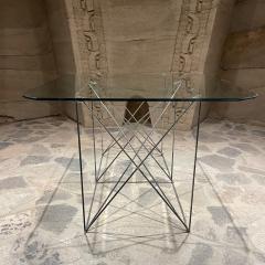 Max Sauze Max Sauze Modern Architectural Folding Metal Dining Table or Desk France 1970s - 2163298