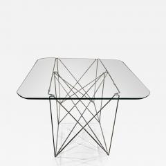 Max Sauze Max Sauze Modern Architectural Folding Metal Dining Table or Desk France 1970s - 2163665