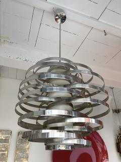 Max Sauze Space Age Saturn Pendant Lightning by Max Sauze for Sciolari Italy 1970s - 2919338