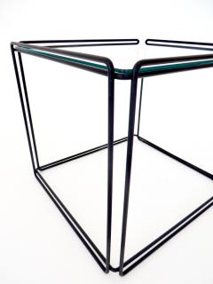 Max Sauze Two Pair of Max Sauze Isocele French Black Enameled Steel Coffee or Side Tables - 1172675