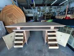 Maxime Old French Art Deco Cerused Desk - 4193534