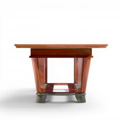 Maxime Old Maxime Old Art Deco French Cherrywood and Copper Dining Table - 4678549