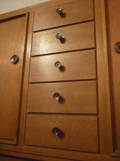 Maxime Old Maxime Old Stamped Superb Oak 2 Doors and Drawers Cabinet - 609894