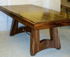 Maxime Old Maxime Old macassar ebony and bronze dining table - 3050958