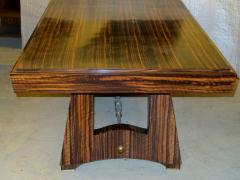 Maxime Old Maxime Old macassar ebony and bronze dining table - 3050959