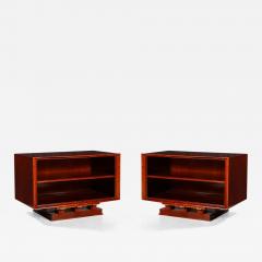 Maxime Old Pair of Mahogany End Tables - 3192222