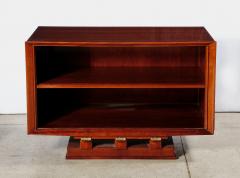 Maxime Old Pair of Mahogany and Gilt Bronze Nightstands or Side Cabinets by Maxime Old - 4712388
