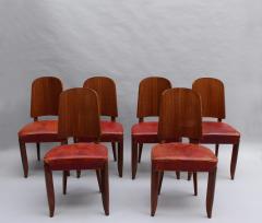 Maxime Old SET OF EIGHT FRENCH ART DECO PALISSANDER CHAIRS BY MAXIME OLD - 746133