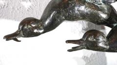 Maximilien Louis Fiot Maximilien Louis Fiot Bronze Ducks In Flight Sculpture - 3033960