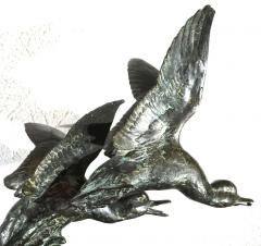 Maximilien Louis Fiot Maximilien Louis Fiot Bronze Ducks In Flight Sculpture - 3033966