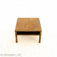 McGuire Mid Century Bamboo Burled Laminate Side End Table - 1870561