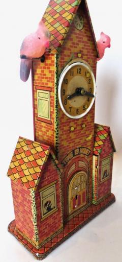 Mechanical Bank Child s Clock Bank Japan Circa 1950 s - 3046640